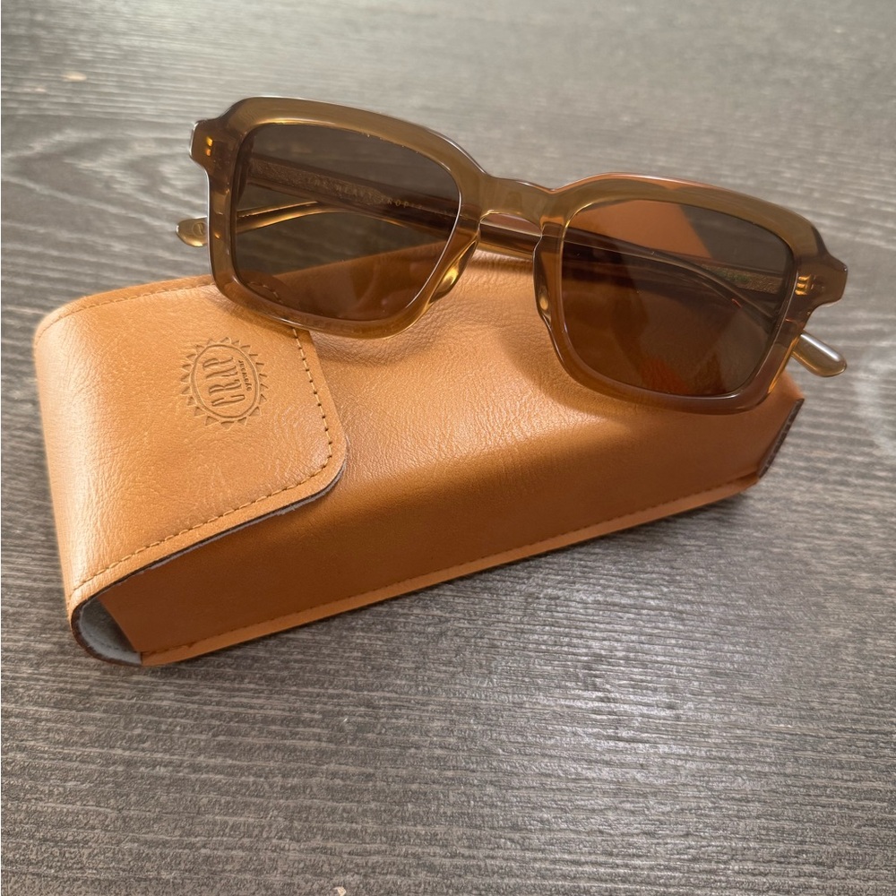 Crap Eyewear "The Heavy Tropix" Style in Crystal Sand Bio / Polarized Dune